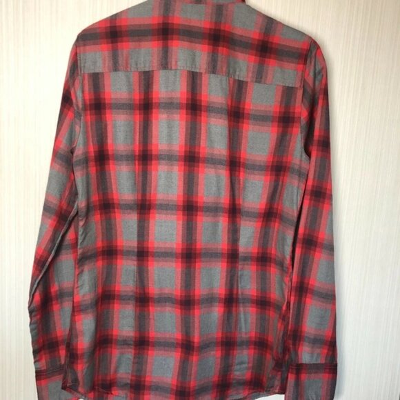 NWT J. CREW The Perfect Shirt 100% Cotton Red/Gray Plaid Womens Sz XS - Picture 2 of 5